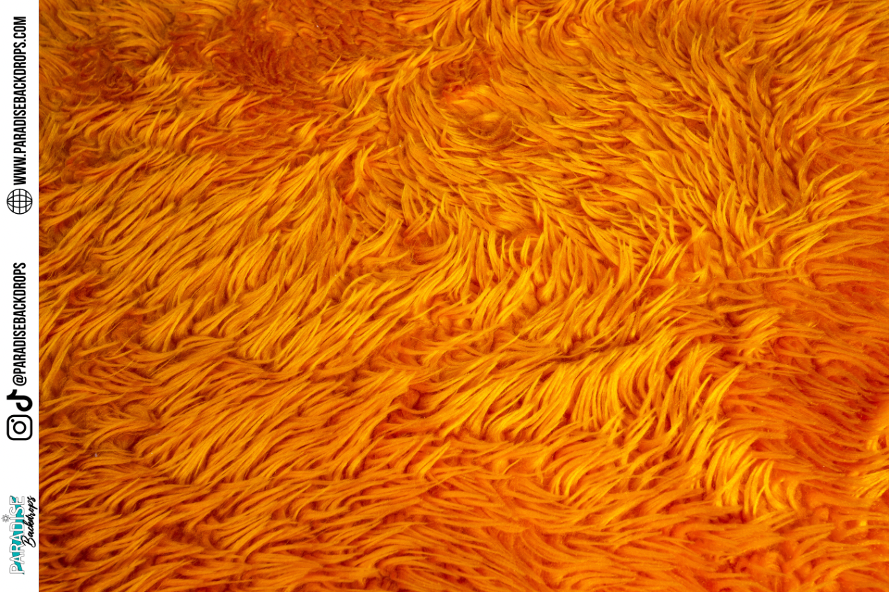 Orange Fur Carpet XL